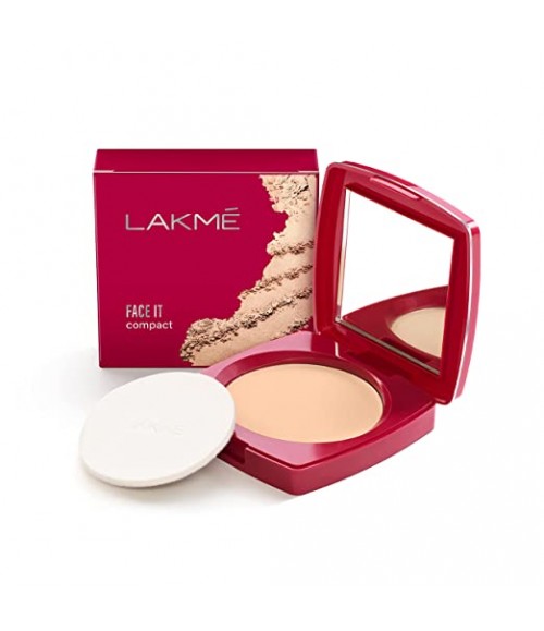  Lakme Face It Compact, Marble, 9 g